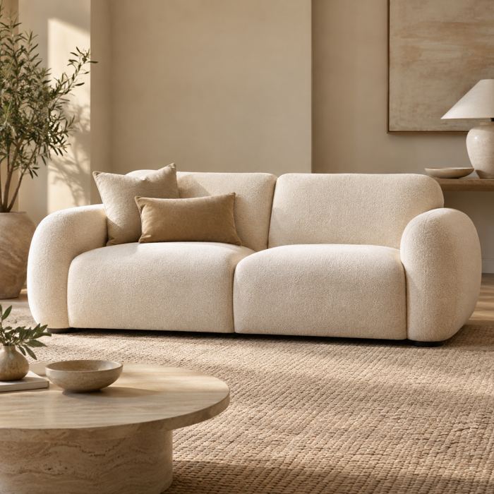Cream sofa
